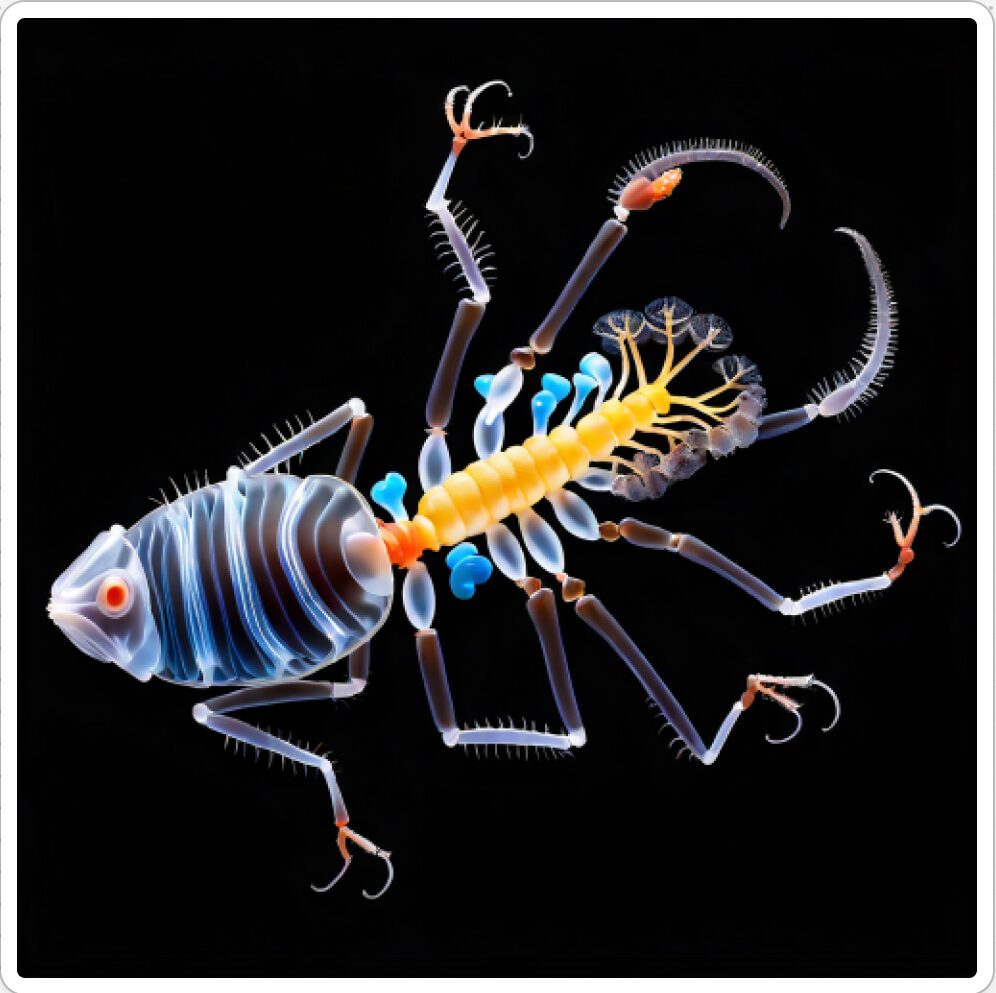 Photo d'une bestiole qui a évolué dans un projet de paléonthologie propective artistique, du sculpteur français et artiste numérique Fred Naud