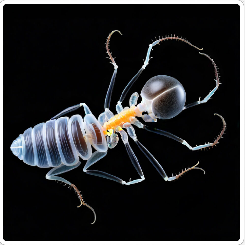 Photo d'une bestiole qui a évolué dans un projet de paléonthologie propective artistique, du sculpteur français et artiste numérique Fred Naud