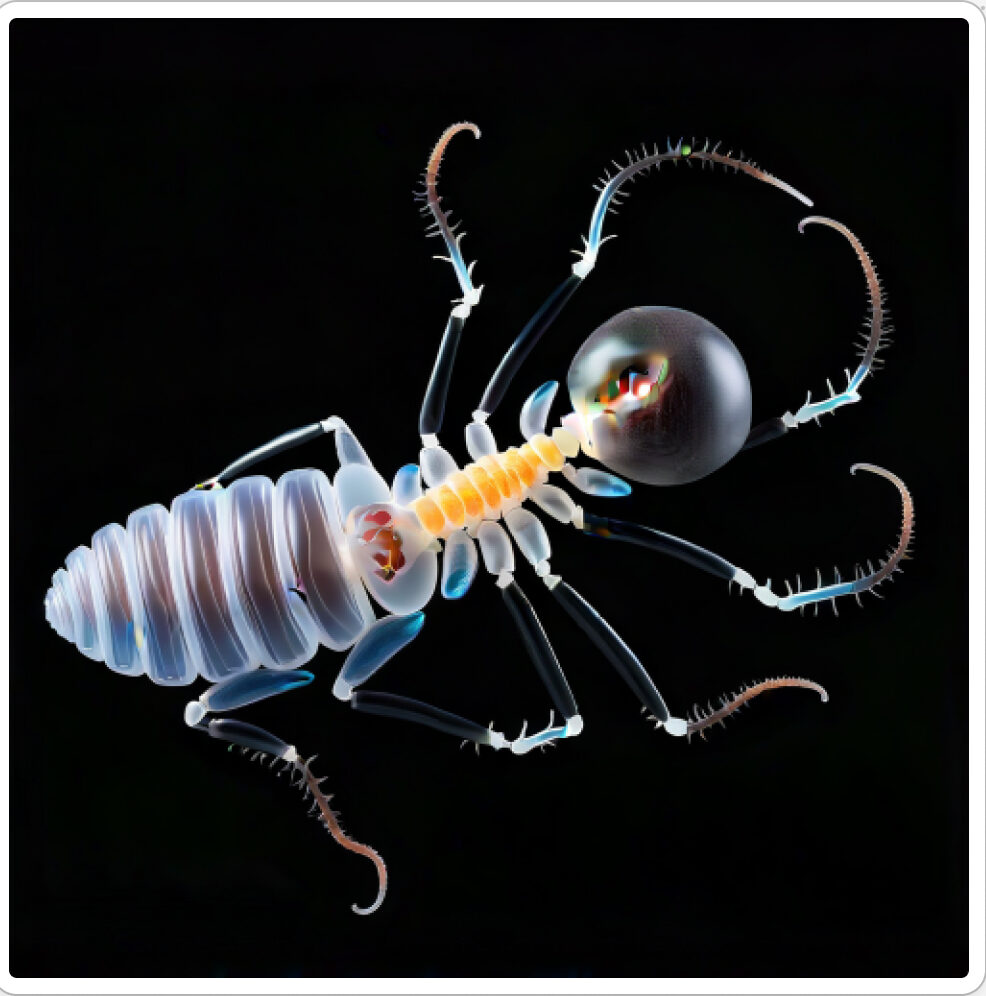 Photo d'une bestiole qui a évolué dans un projet de paléonthologie propective artistique, du sculpteur français et artiste numérique Fred Naud