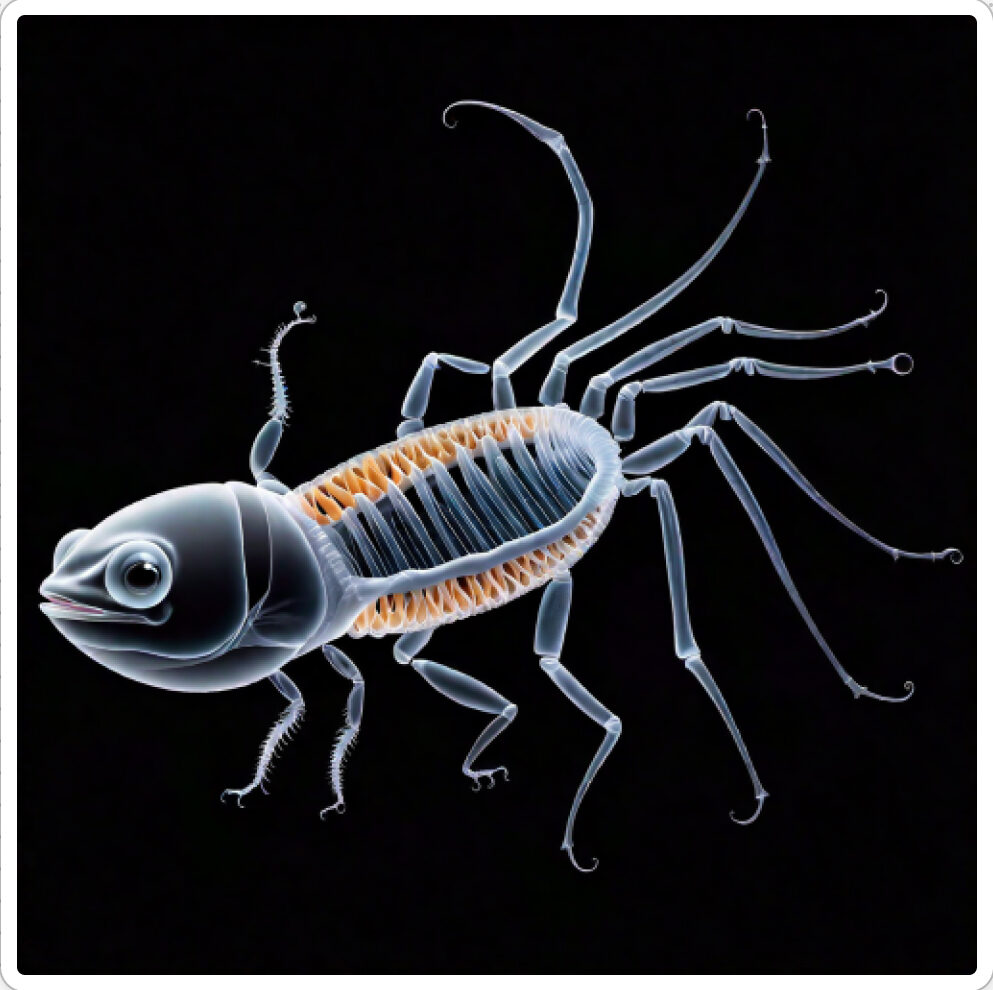 Photo d'une bestiole qui a évolué dans un projet de paléonthologie propective artistique, du sculpteur français et artiste numérique Fred Naud