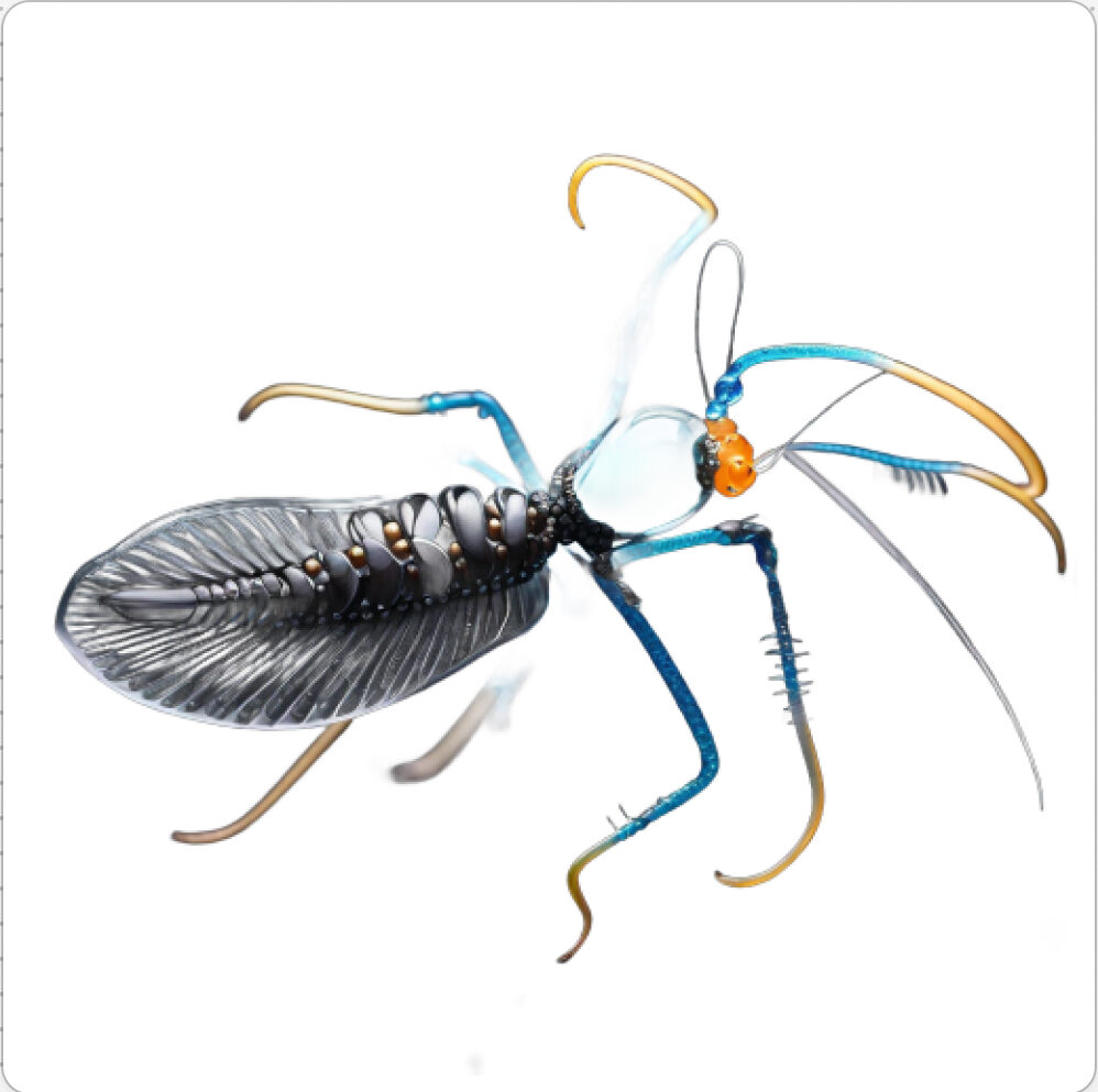Photo d'une bestiole qui a évolué dans un projet de paléonthologie propective artistique, du sculpteur français et artiste numérique Fred Naud