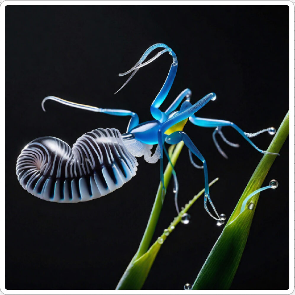 Photo d'une bestiole qui a évolué dans un projet de paléonthologie propective artistique, du sculpteur français et artiste numérique Fred Naud