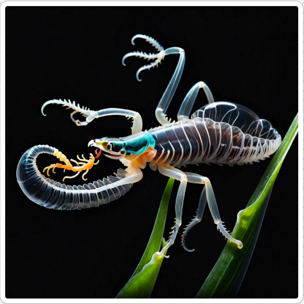 Photo d'une bestiole qui a évolué dans un projet de paléonthologie propective artistique, du sculpteur français et artiste numérique Fred Naud