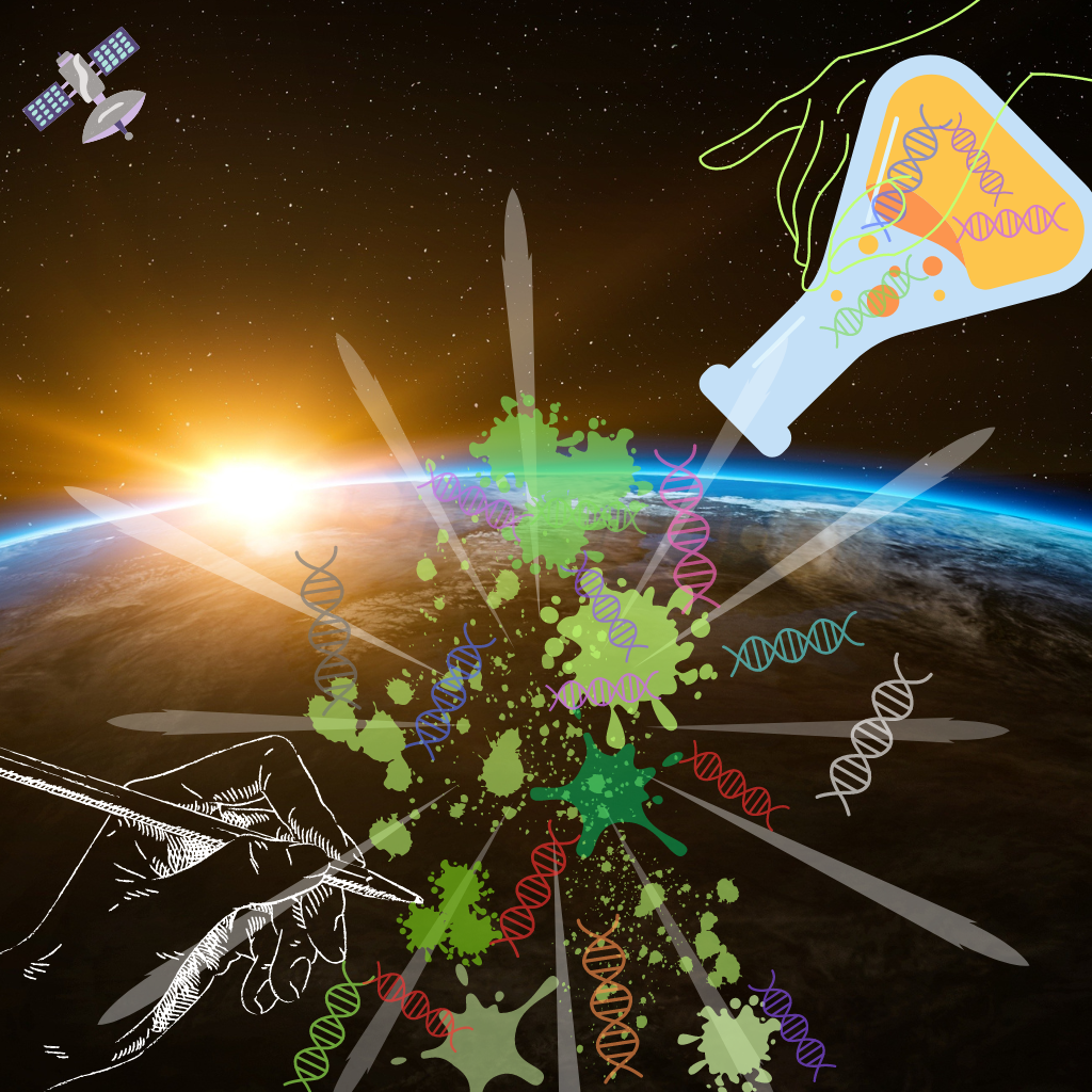 illustration pour mettre en image le mouvement artistique du Néo-organisme