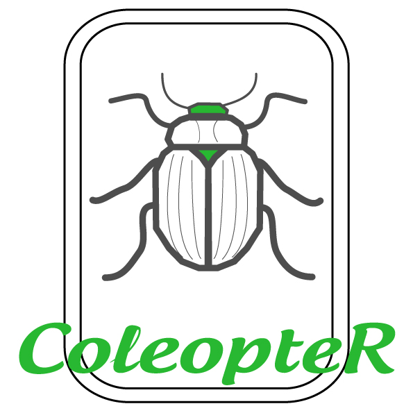 logo du projet de recyclage de carbone aéronautique "ColeopteR", entre l'artiste Fred Naud et l'industriel Oméga Systeme