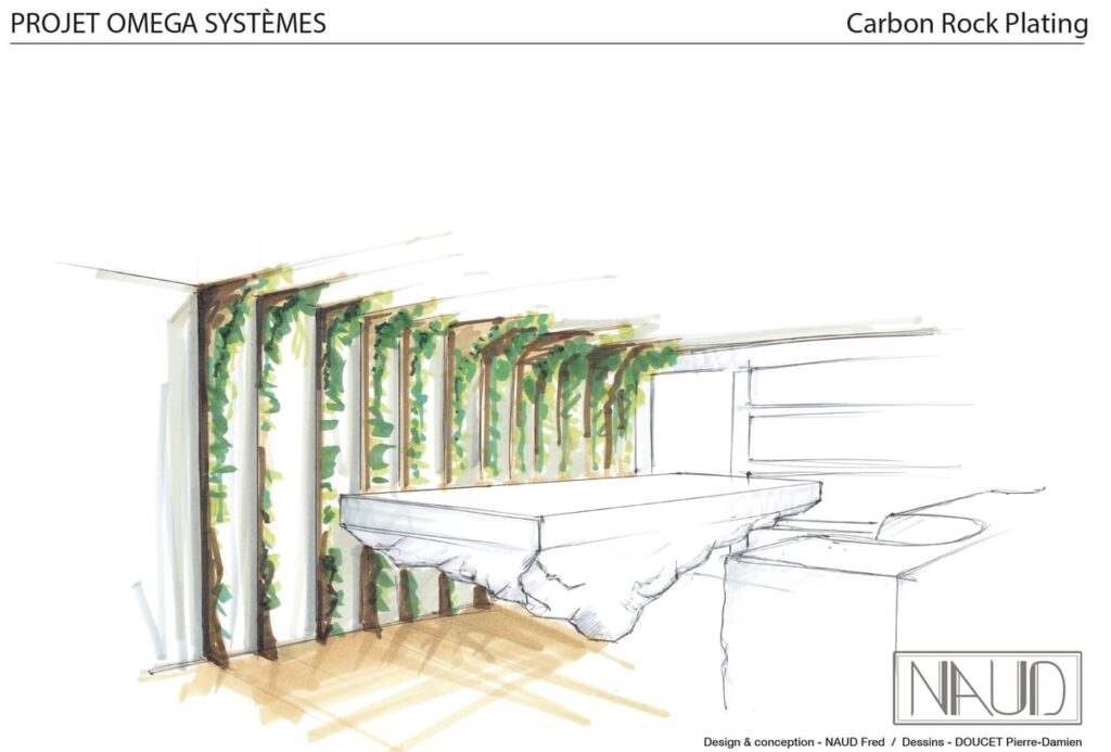 Planche de dessin d'une perspective du rendu de la réalisation des oeuvres fonctionnelles du projet ColeopteR