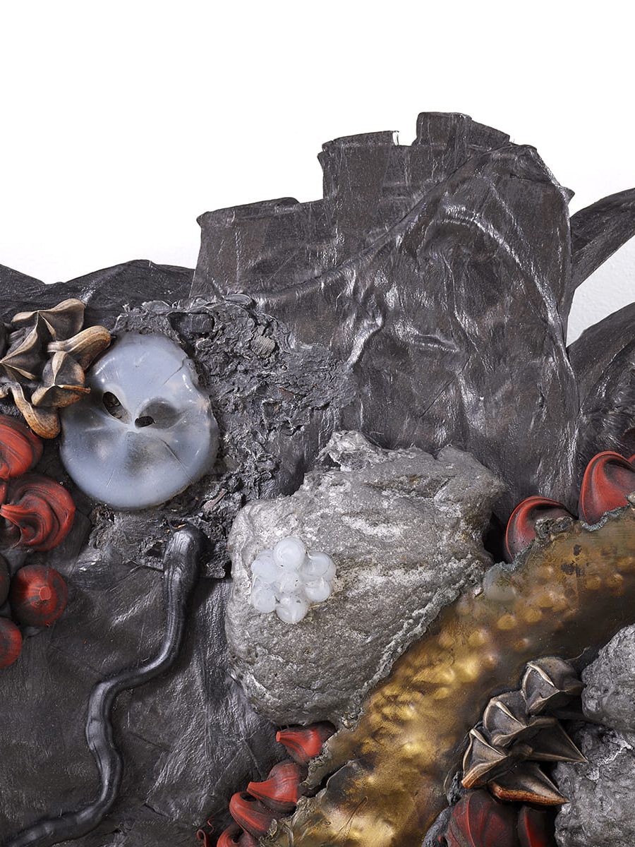 Carbon Rock Wall Life 1.5 Présentation de la partie haut à gauche, de la sculpture murale Carbon Rock Wall Life